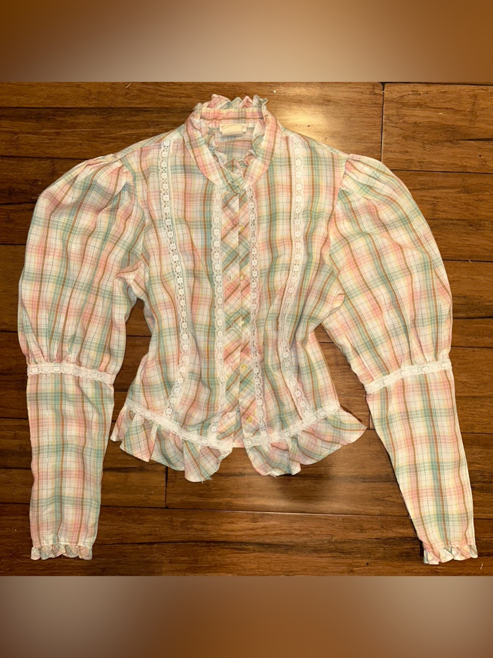 70s BYER CALIFORNIA COTTAGECORE PRAIRIE STYLE BLOUSE